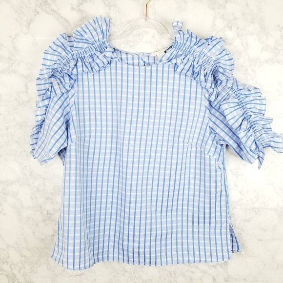 h&m ruffle blouse